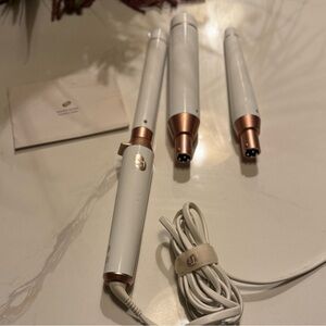 T3 Whirl Trio White and Rose Gold Curling Iron Set